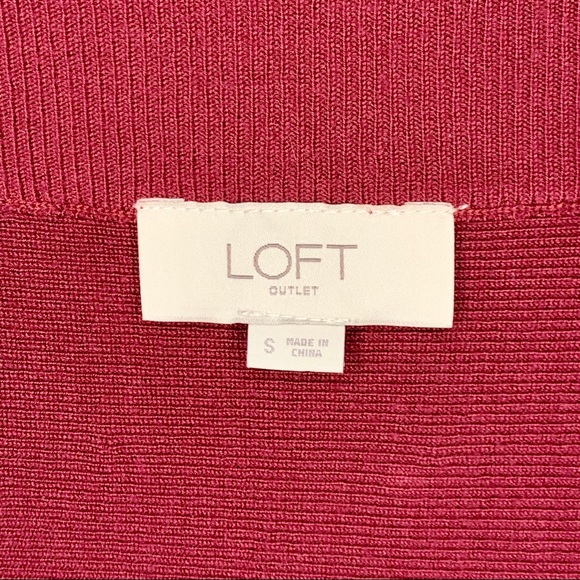 Loft Maroon Knit Skirt - Picture 3 of 4